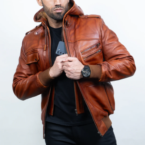 men's leather jacket