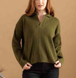 Women’s Olive Green Sweater