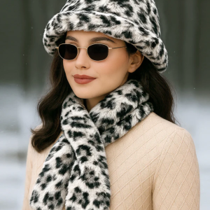 WOOLEN MUFFLER & CAP SET